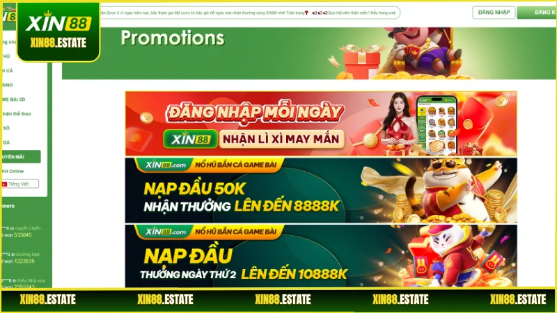 Tổng hợp các chương trình khuyến mãi cực khủng chỉ có tại XIN88