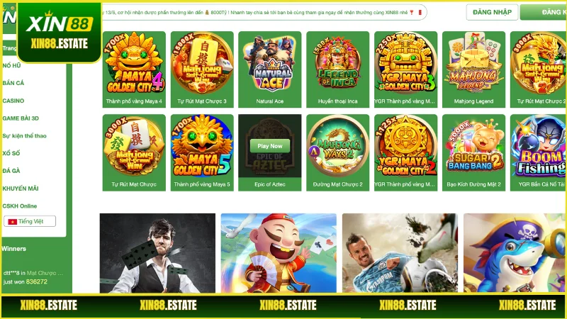 XIN88 mang đến kho tàng game đồ sộ cực kỳ hấp dẫn